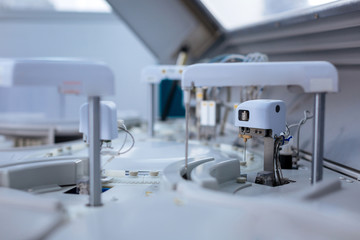 Blood check. Exact current complex appliance matching data and checking analyses while working automatically 