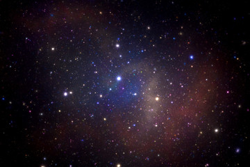 Fototapeta na wymiar Abstract starry nebula universe texture background