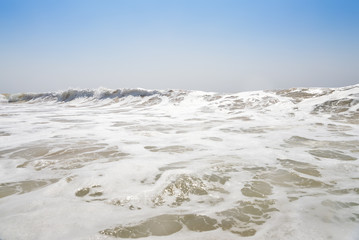 Beautiful wave in the ocean 