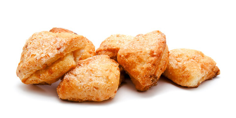 Perfect cookies biscuit pastry isolated on white