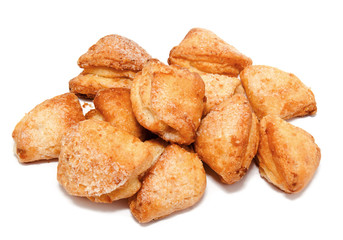 Perfect cookies biscuit pastry isolated on white