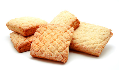 Perfect cookies biscuit pastry isolated on white