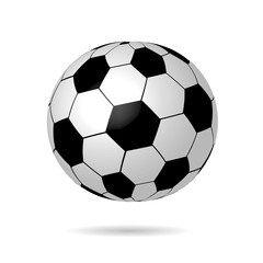 Soccer ball. Isolated on a white background. Vector