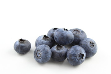 fresh blueberry fruits isolated on a white background