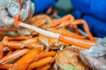홍게 대게 속살 음식점 홍게찜 crab