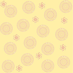 Fototapeta premium Pattern consist from flowers wich maded from candies cane
