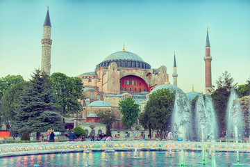 Fountain and Hagia Sophia 