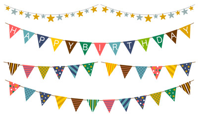 Obraz premium ガーランド HAPPY BIRTHDAY