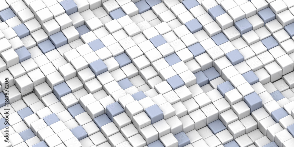 Poster abstract color cube block