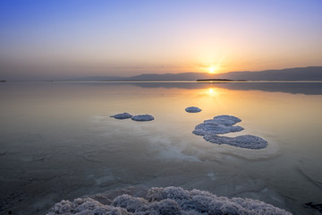Dead sea sunrise. Israel resort