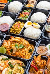 Variety Thai Meal Boxes.