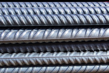 bundle of steel reinforcement bars