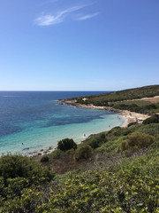 Beach on the island of San Pietro, Sardinia - Italy