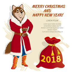 Christmas card with dog 04