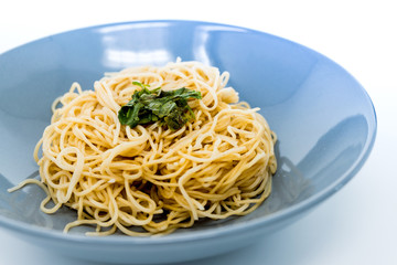 asian food noodles on the table