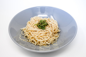 asian food noodles on the table