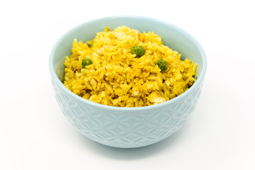 Homemade Chinese fried rice with vegetables