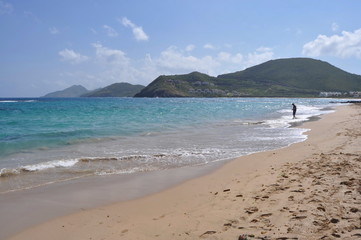 Fototapeta na wymiar Beach in Saint Kitts