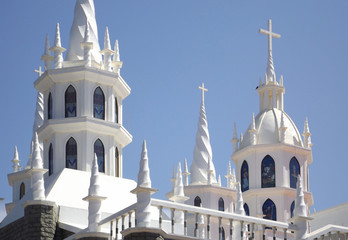 Prachtvolle Kirche in Kerala, Südindien