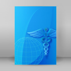 Medical concept cover backdrop brochure page16