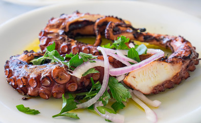 Grilled Octopus in Crete, Greece