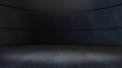 Product showcase spotlight background,empty room.3D rendering
