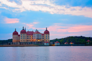 Obraz premium Schloss Moritzburg bei Dresden, Deutschland