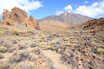 Scenic El Teide National Park on Tenerife Island, Canary Islands, Spain
