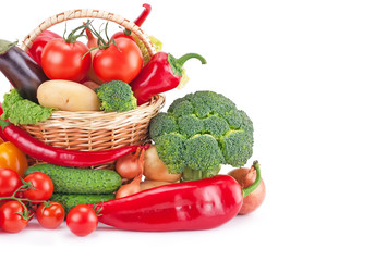 fresh and ripe vegetables