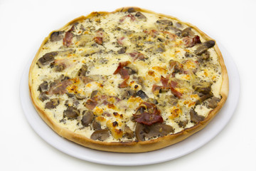 tarte aux champignons