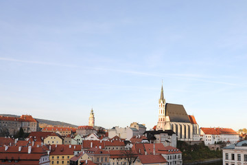 Fototapeta premium view of cesky Krumlov in czech repbilc