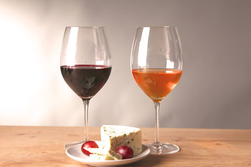 bottle of wine and glass on the table