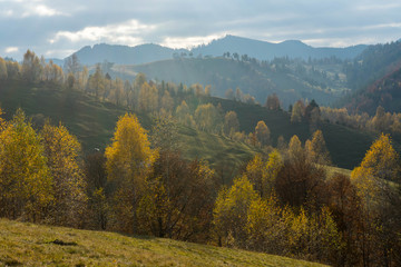 Autumn in Moeciu village, Transylvania, Romania