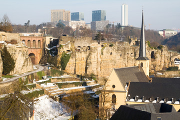 Fototapeta premium Luxembourg in Winter