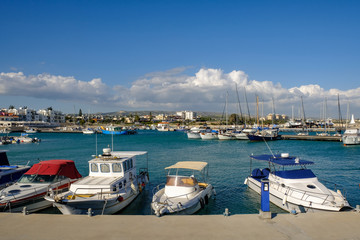 Marina, Zygi, Cyprus, looking across the habour.