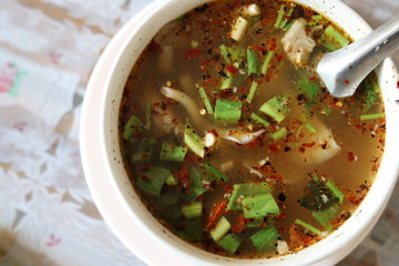 Hot and Spicy Soup with Pork Rib