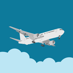 Airplane Logo Vector Template Design