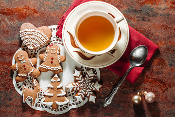 Hand made Christmas theme decorated cookies