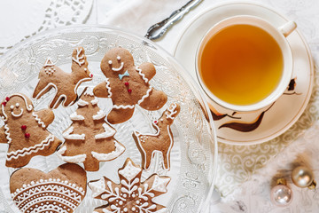 Hand made Christmas theme decorated cookies