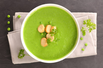green pea soup