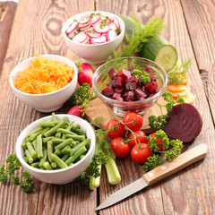 assorted vegetable salad