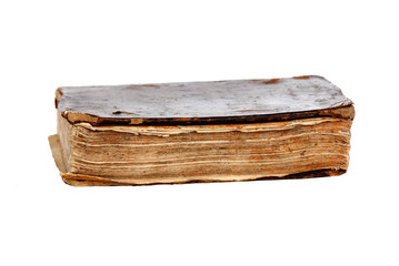 Old book with brown cover