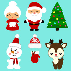 Christmas icons. Collection.
