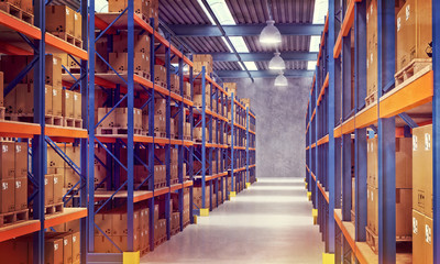 warehouse indoor view