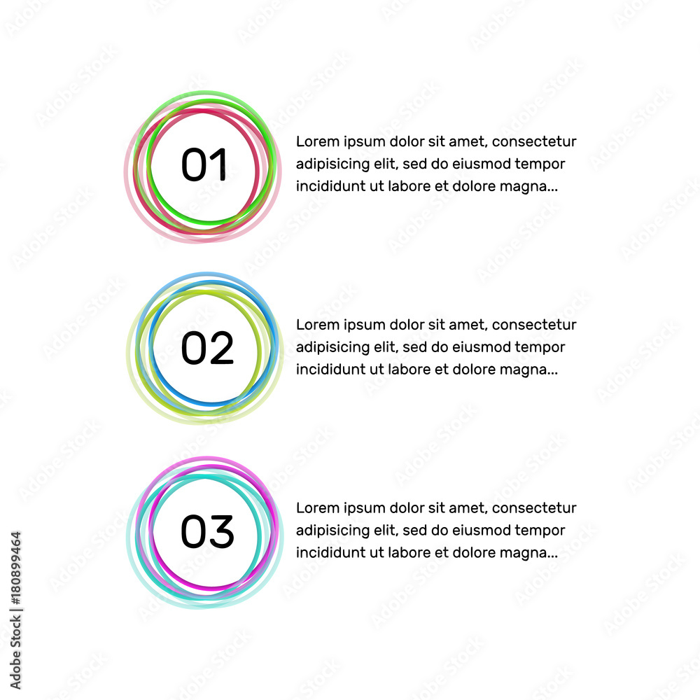 Poster infographic design elements, vector circle button with 1, 2, 3 numbers. infograph icons.