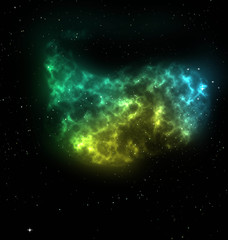 Fototapeta na wymiar nebulae art 1