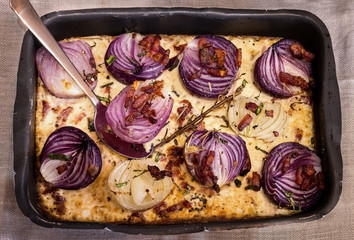Baked Red Onions
