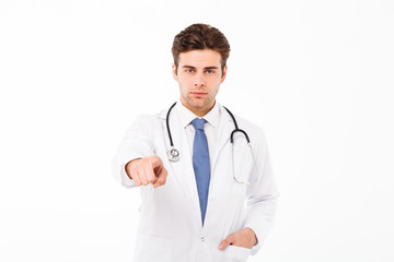 Portrait of a serious confident male doctor