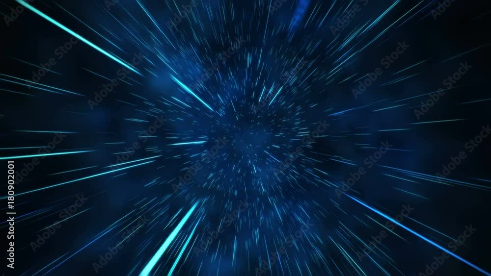 Canvas Prints abstract flight in space hyperjump