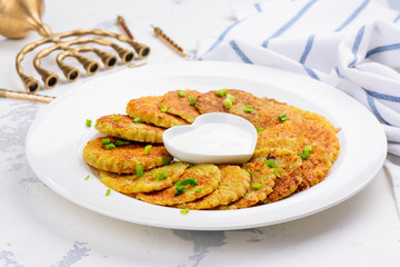 Traditional Hanukkah dish latkes